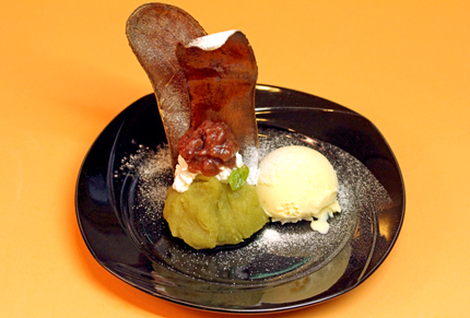 イモきんとんバニラジェラート添え